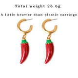 Gold Plated Circle Earrings ensitive Ears Stainless Steel Earring Women's Fashion Simple Style oval Earring Smooth