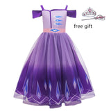 2022 Baby Girl Princess Dress for Girls Halloween Carnival Party Dress up Birthday Costume Children Clothing Vestidos