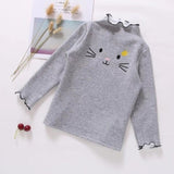 Girls'Long Sleeve Children's T-shirt Bottoming Shirt Children Spring and Summer Autumn Long Sleeves 2019 Cartoon T-shirt
