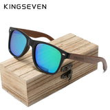 KINGSEVEN Brand  Fashion Handmade Natural Wooden Sunglasses For Men Women Polarized Sun Glasses UV400 Mirror Male Eyewear