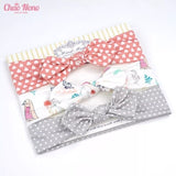 NEW 3pcs/lot baby headband flower print hairwear for newborn baby girl headband for litle girl headbands children