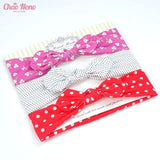 NEW 3pcs/lot baby headband flower print hairwear for newborn baby girl headband for litle girl headbands children