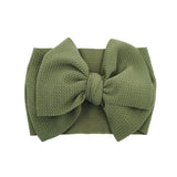 New Baby Girls Headband Toddler Big Bow Hairband Cute Solid Stretch Turban Big Knot Head Wrap Head wear