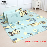 200*180cm  Foldable Cartoon Baby Play Mat Xpe Puzzle Children's Mat Baby Climbing Pad Kids Rug Baby Games Mats