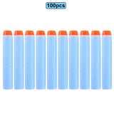 100pcs For Nerf Bullets EVA Soft Hollow Hole Head 7.2cm Refill Bullet Darts for Nerf Toy Gun Accessories for Nerf Blasters