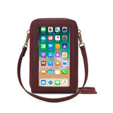 Drop Shipping Crossbody Cellphone Purse Women Touch Screen Bag RFID Blocking Wallet Shoulder Handbag