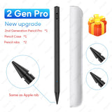 For Stylus Pen Apple Pencil 2 For iPad Pro 11 12.9 2020 9.7 2018 Air 3 10.2 2019 Mini 5 For iPad Pencil with Palm Rejection Pen