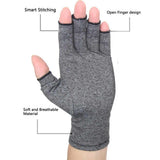 1 Pair Compression Arthritis Gloves Premium Arthritic Joint Pain Relief Hand Gloves Therapy Open Fingers Compression Gloves - shopwishi 