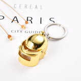 PUBG Keychain Keyring PLAYERUNKNOWNS BATTLEGROUNDS Cosplay Special Force Helmets Metal Key Ring Accessory Props