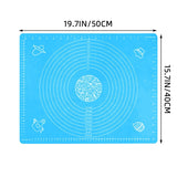 Silicone Kitchen Kneading Dough Mat Cookie Cake Baking Mat Tools Thick Non-stick Rolling Mats Pastry Accessories Sheet Pads