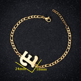 A-Z Letter Jewelry Personalize Initial Bracelets Bangles for Women Stainless Steel Alphabet Charm Bracelet Name Bijoux Pulseiras