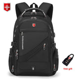 Waterproof 17 Inch Laptop Compartment and USB Charging Travel Backpack