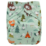 Ohbabyka Eco-friendly Diaper Cover Wrap Washable Diapers Couches Lavables Baby Nappy Reusable Nappy Baby Pocket Cloth Diapers