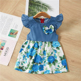 New Baby Dresses Pattern Print Lemon Cartoon Birthday Dress Female Baby Summer Clothes Kids Girl Clothes