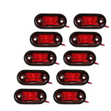 10PCS Warning Lights LEDs Diode Light Trailer Truck Yellow Orange White Red LED Side Marker Lamp 12V 24V