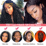 Joedir Human Hair Body Wave Ombre Human Hair Wig Brazilian 30 Inch Full T Part For Women Honey Natural Lace Front Wig