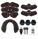 EMS Abdominal Muscle Stimulator Hip Trainer Toner USB Abs Fitness Training Gear Machine Home Gym Weight Loss Body Slimming