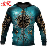 Yggdrasil 3D Printed Viking Symbol Unisex Hoodie