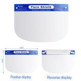 10pcs Safety Full Face Shield Anti-droplet Protective Faceshield Cover Visor Dust Proof Fog Screen Transparent for dropshipping