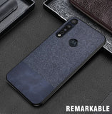 Luxury Cloth Texture case For Motorola Moto G8 Plus Play case one macro Phone case For Moto P40 One vision action Zoom fundas