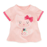 Toddler Girl's Short Sleeve Cotton Top