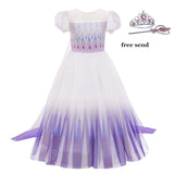 2022 Baby Girl Princess Dress for Girls Halloween Carnival Party Dress up Birthday Costume Children Clothing Vestidos