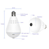 Mini IP Camera 360 Degree LED Light 960P Wireless Panoramic Home Security Security WiFi CCTV Fisheye Bulb Lamp Two Ways Audio