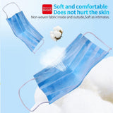 10/100/200PCS Mouth Masks 3 layer safe Filter Face mask Anti-pollution Disposable Non Woven Masks Breathable Protective mask - shopwishi 