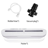 SaengQ Best Vacuum Food Sealer 220V/110V Automatic Commercial Household Food Vacuum Sealer Packaging Machine Include 10Pcs Bags