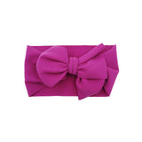 New Baby Girls Headband Toddler Big Bow Hairband Cute Solid Stretch Turban Big Knot Head Wrap Head wear