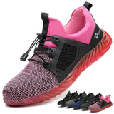 Safety  Shoes Men And Women Steel Toe Air Safety Boots Anti-Puncture Work Sneakers Breathable Shoes