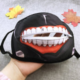 Tokyo Ghoul Kaneki Ken Mask Face Masks Cosplay Anime Dustproof Zipper Masks Props