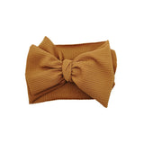 New Baby Girls Headband Toddler Big Bow Hairband Cute Solid Stretch Turban Big Knot Head Wrap Head wear