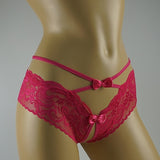 Woman Sexy Panties Erotic crotchless g-string Porn Lace transparent open crotch underwear Underpants sexy thong Tanga Women Sexy