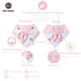Let's Make Baby Stuff Bibs & Burp Cloths 1pc Cotton Bib Cartoon Silicone Teether BPA Free Baby Things Feeding Baberos Burp Cloth