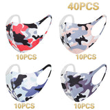 Cool Silk Cotton Face Mouth Mask for Man Woman Washable Reusable Anti Dust Windproof Mouth-muffle Mask Breathable PM2.5