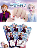 Frozen Princess elsa Anna Makeup Nail Stickers Toys Disney snow White  Sophia Mickey Minnie kids earrings Cartoon toys