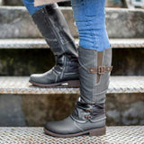 Fashion Women Boots Winter Over The Knee Heels Quality Suede Long Comfort Square Botines Mujer Thigh High Boot Botas Mujer