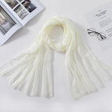 Muslim Women Crinkle Hijab Scarf Soft Solid Cotton Head ScarvesTurban Shawls and Wraps hijab femme musulman kopftuch