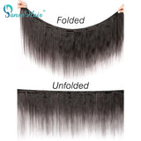 Buremese Hair Straight Panse Hair weaving Non-Remy Human Hair 4 Bundles Per Lot Customized 8-30 Inches Natural black Hair