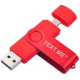 TEXT ME usb flash drives OTG pen drive  pendrive usb stick  4gb 8gb 16gb 32gb 64gb usb2.0 OTG