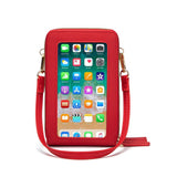 Drop Shipping Crossbody Cellphone Purse Women Touch Screen Bag RFID Blocking Wallet Shoulder Handbag