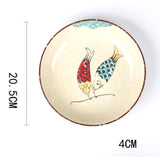 FANCITY Japanese Underglaze Hand-painted 7-inch Ceramic Household Ramen Bowl Soup Bowl Commercial Restaurant Noodle Bowl Large