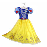 Dressy Girls Princesses Dress up Snow Queen Anna Belle Snow White Sleeping Beauty Costume Kids Fancy Unicorn Evil Queen Minnie