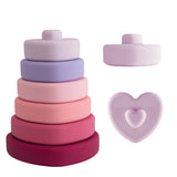 Silicone Baby Teether Building Block Montessori Toys Educational Shapes Wooden Toys For Kids Educational Games Educational Toys