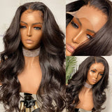 Luvin Remy Body Wave 4x4 Closure Wigs 26 28 30 Inch Lace Front Wig Pre Plucked With Baby Hair Brazilian Human Hair Frontal
