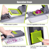 Vegetable Cutter Multifunctional Mandoline Slicer Fruit Potato Peeler Carrot Grater Kitchen Accessories Basket Vegetable Slicer