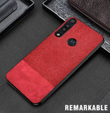 Luxury Cloth Texture case For Motorola Moto G8 Plus Play case one macro Phone case For Moto P40 One vision action Zoom fundas