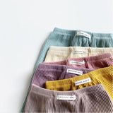 Baby Boys Girls Solid Leggings Toddler Ribbed Pp Pants Little Boy Casual Harems Pants Kids Trousers Bottoming Pant