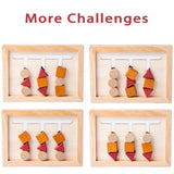 Baby Montessori Toy Wooden Educational Shape Matching Toy Logical Reasoning Training Puzzles Game Children Early Educational Toy